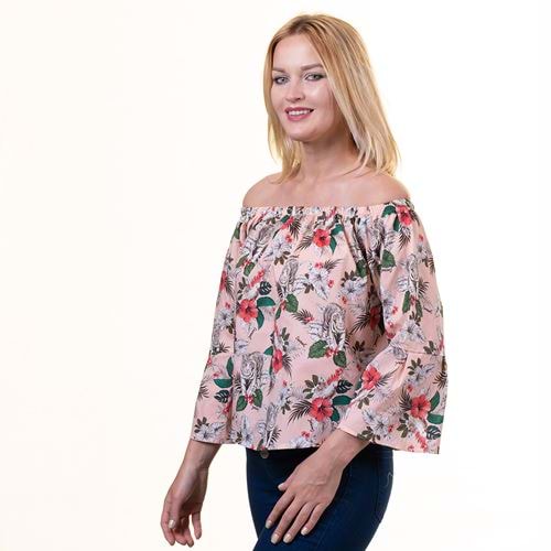 Pink Digital Printed Women Blouse