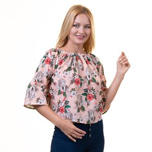Pink Digital Printed Women Blouse