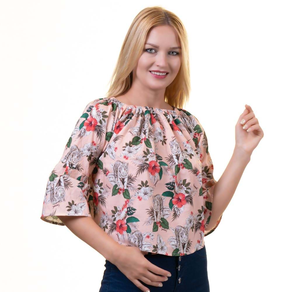 Pink Digital Printed Women Blouse