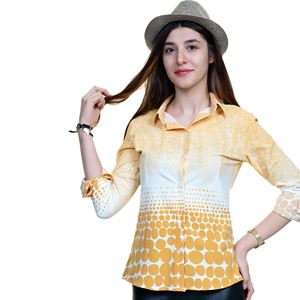 Yellow Polka Dot Women's Shirt