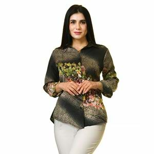 Colorful Floral Digital Printed Designer Women's Shirt