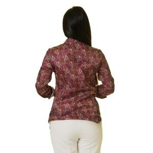 Burgundy Gold Paisley Women's Shirt