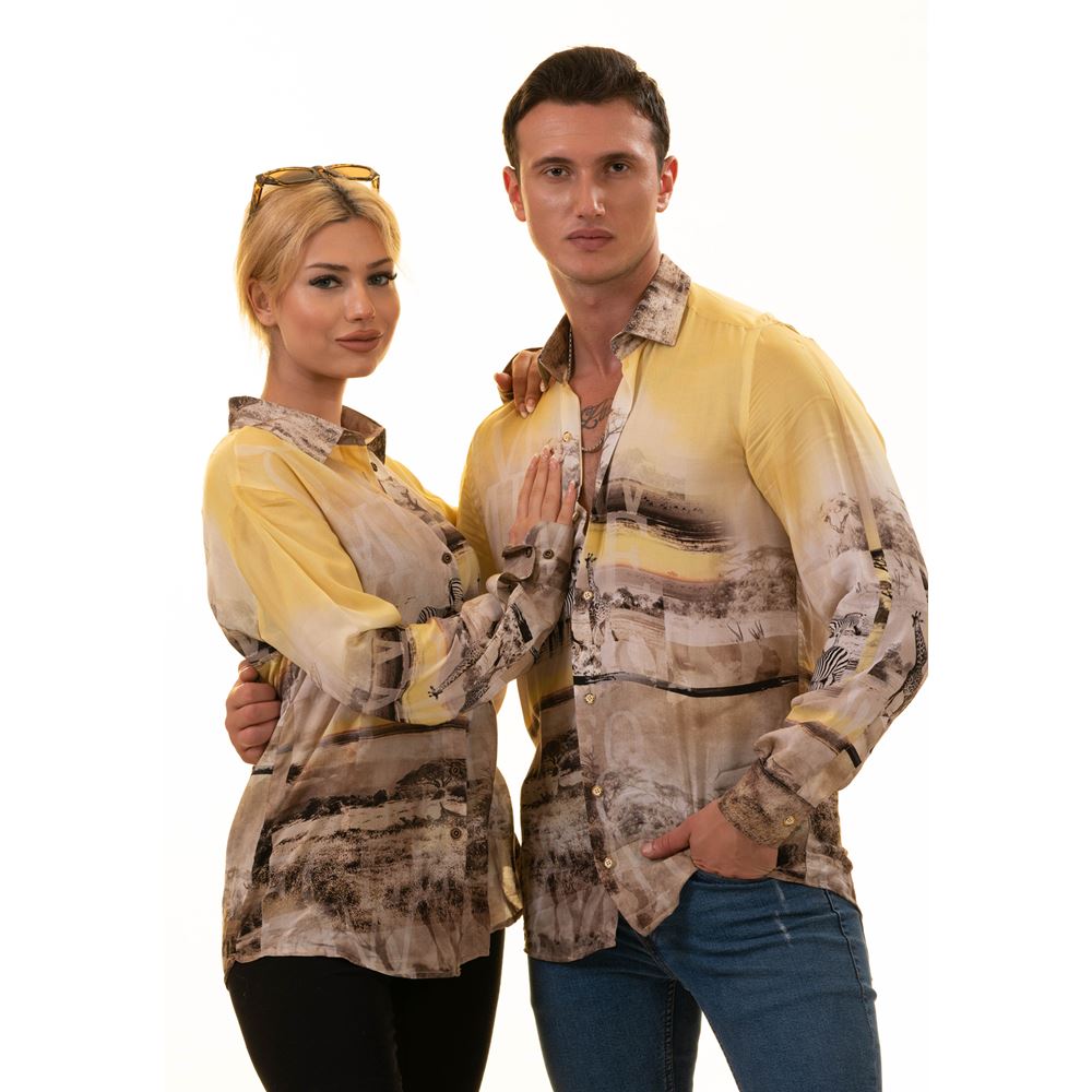 Zebra and Madacascar Forest Style Designer Women's Shirt