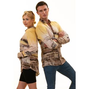 Zebra and Madacascar Forest Style Designer Women's Shirt