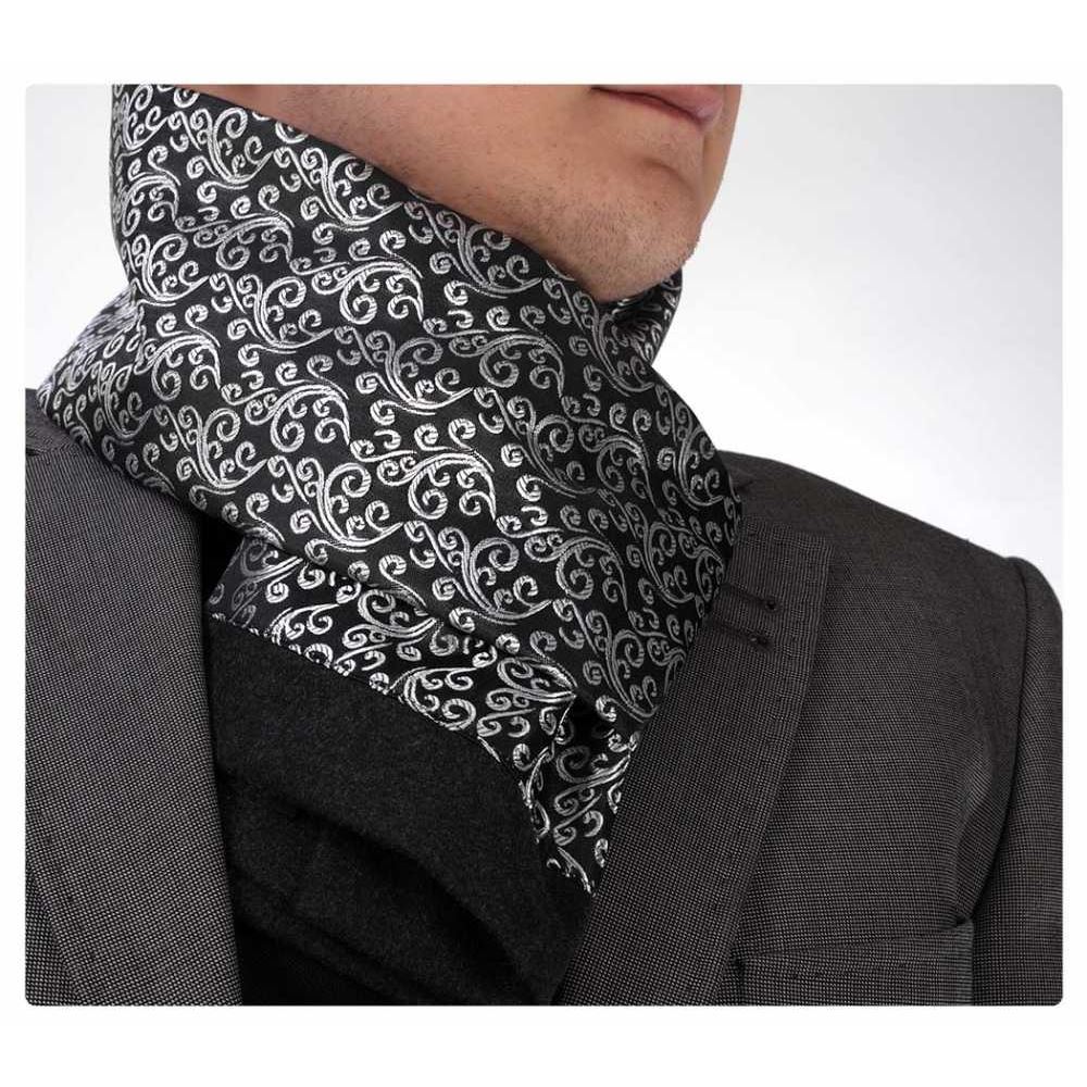 Silver Paisley Double Sided Scarf
