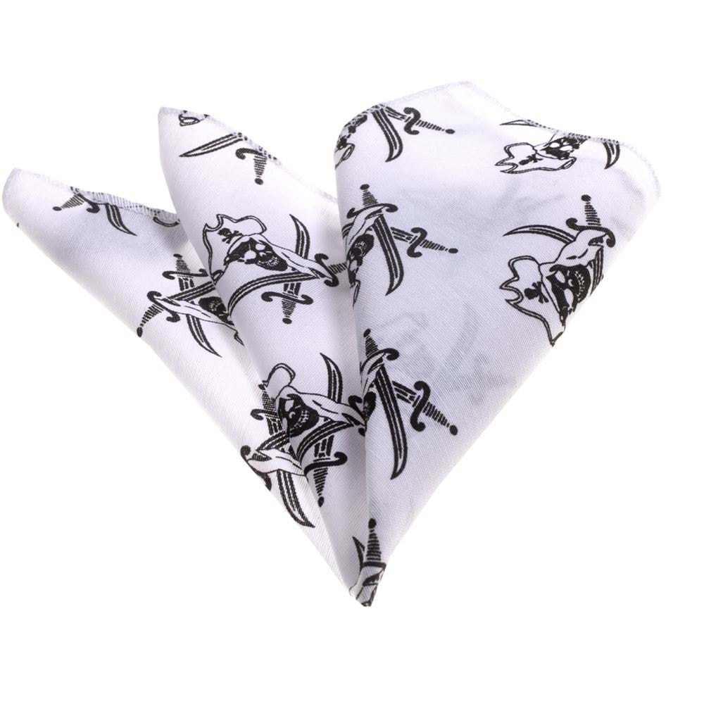 Black Priate Design Handkerchief