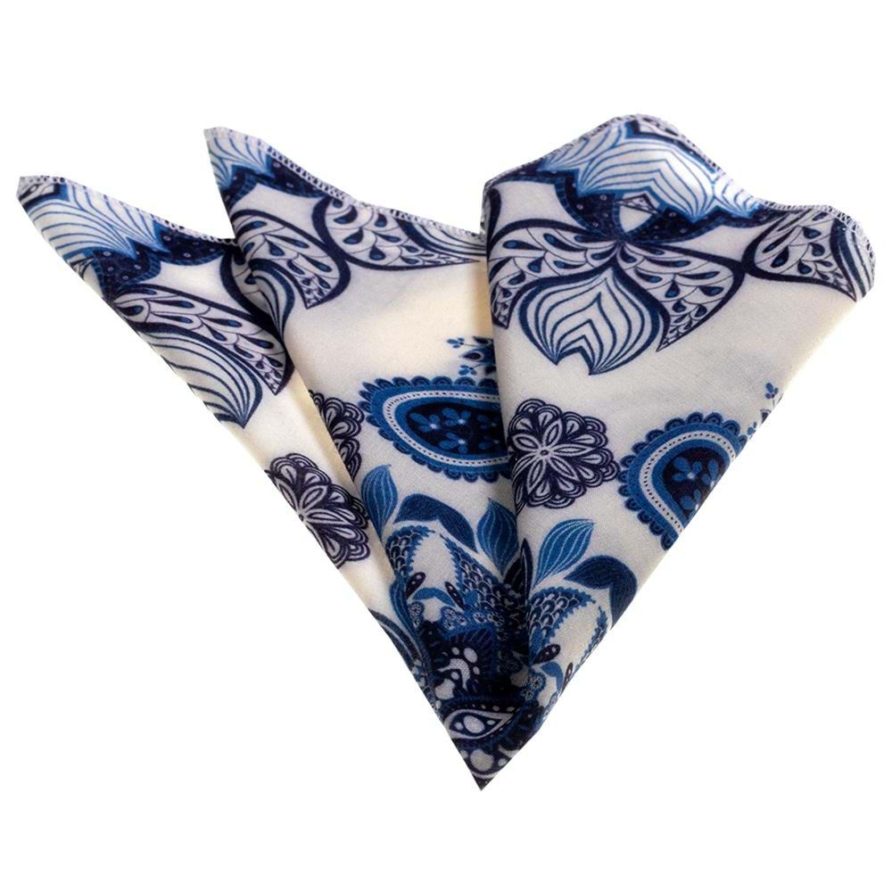 Blue Squ Handkerchief