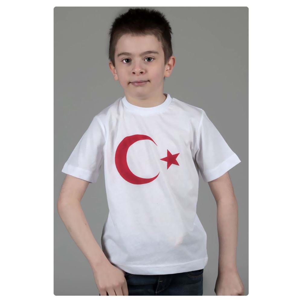 North Cyprus Turkish Rebuplic Flag Kids T-Shirt