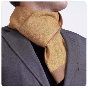 Yellow and White Floral Mens Scarf
