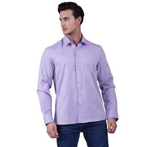 Lilac Oxford Cotton Basic Men's Shirt