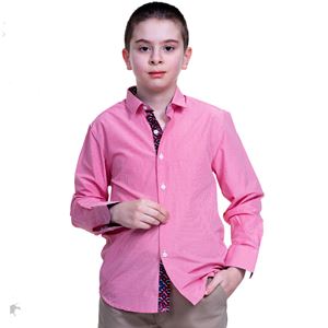 Pink Squares Kids Dress Shirt